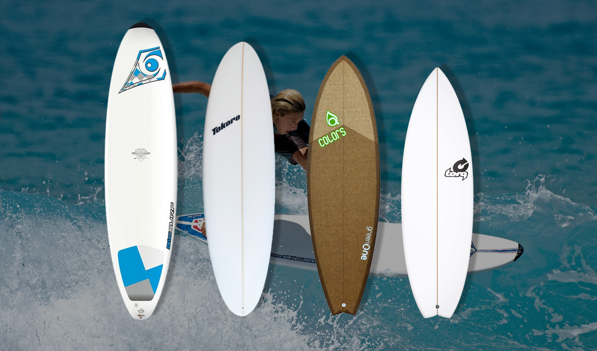 Différents modèles de planche de surf